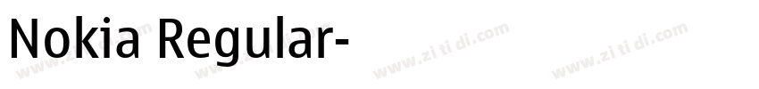 Nokia Regular字体转换 Nokia Regular字体转换